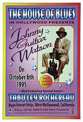 Johnny Guitar Watson, The House of Blues, Hollwood, 1995