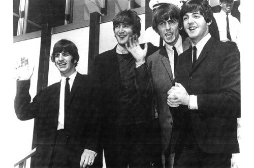 The Beatles at LAX, 1964