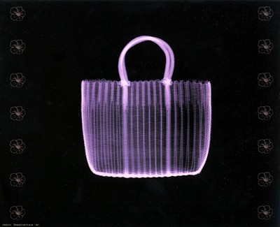 Straw Bag in Lilac