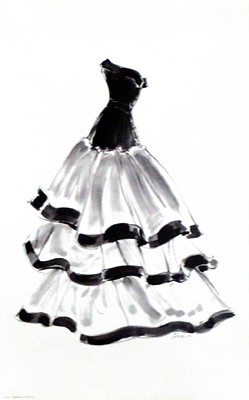 Evening Gown with Ruffles