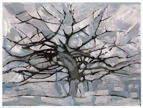 Grey Tree Abstract