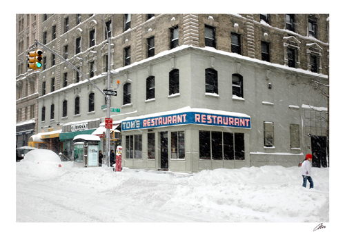 Tom's Restaurant in Snow