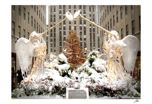 Angels at Rockefeller Center
