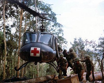 Bell Huey Helicopter Medical Evacuation, Vietnam