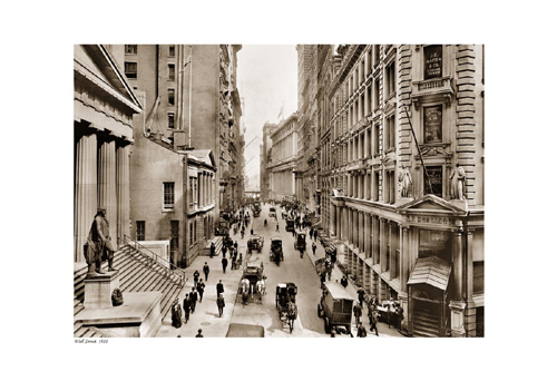Wall Street, 1911 (sepia)