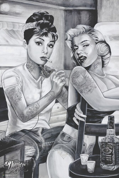 Marilyn Monroe & Audrey Hepburn: Tattoo
