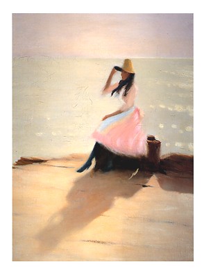 Young Woman on the Beach, Walberswick