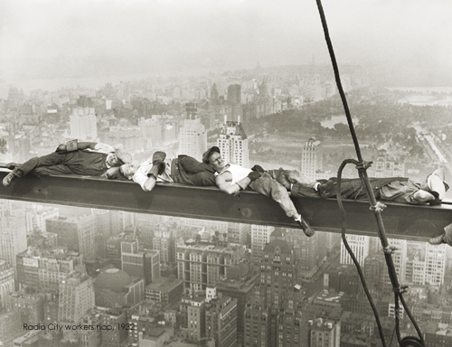 Radio City Workers Nap, 1932
