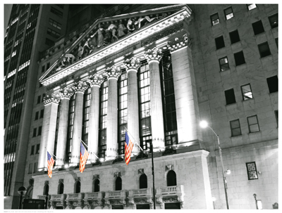 New York Stock Exchange at Night (Horizontal)