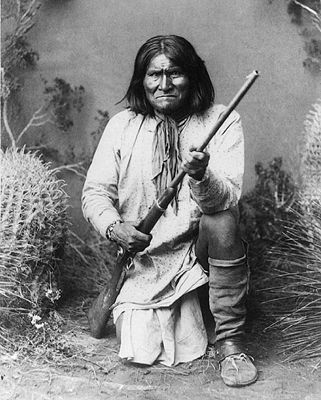 Native American Apache Warrior Geronimo, 1886