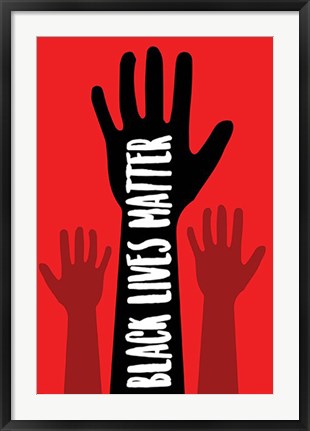 Framed Art Black Lives Matter (Red) 36 x 24