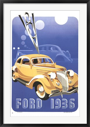 Framed Art Ford, 1936 36 x 24