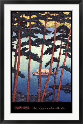 Framed Art Winter at Arashiyama by Kawase Hasui | 36 x 22