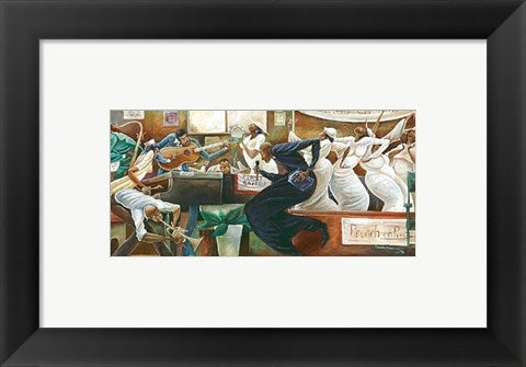 Framed Art Preach on Preacher (mini) by Frank Morrison | 5 1/2 x 10