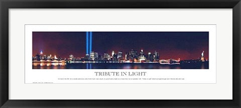 Framed Art Tribute in Light by Andrew Foster | 8 7/8 x 27 5/8