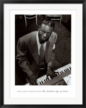 Framed Art Nat King Cole by William Gottlieb | 32 x 24