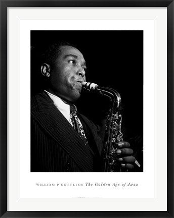 Framed Art Charlie Parker by William Gottlieb | 32 x 24