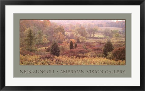 Framed Art Autumn Panorama by Nick Zungoli | 18 x 32