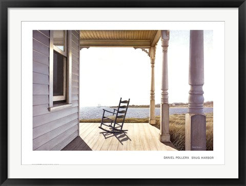 Framed Art Snug Harbor by Daniel Pollera | 24 x 34