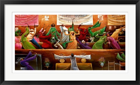 Framed Art First Baptist Choir by Frank Morrison | 18 x 34