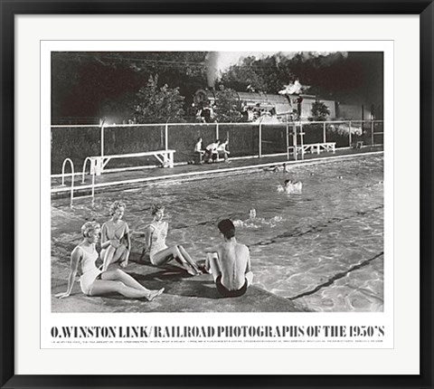 Framed Art Swimming Pool, August 28, 1958, Welch, West Virginia by O. Winston ...