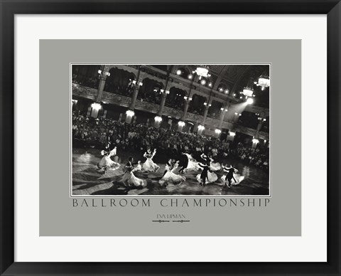 Framed Art Ballroom Championship by Eva Lipman | 18 x 24