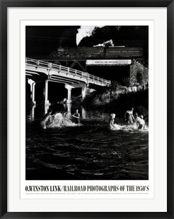 Framed Art Hawksbill Creek Swimming Hole, August 9, 1956, Luray, Virginia by O...