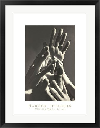 Framed Art Aspiring Hands, 1977 by Harold Feinstein | 26 x 19