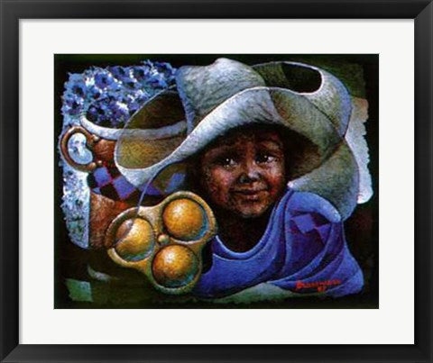 Framed Art Sombrero by Lyonel Laurenceau | 18 x 22