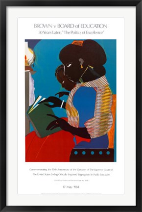 Framed Art The Lamp by Romare Bearden | 35 x 21 1/2