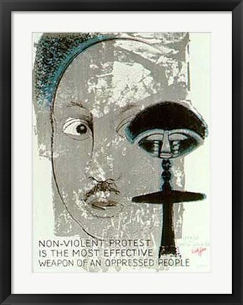 Framed Art Martin Luther King by Lorjou | 26 3/8 x 20 1/8