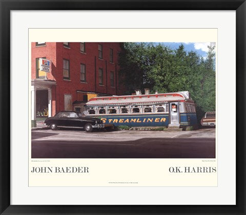 Framed Art Streamliner by John Baeder | 20 x 24