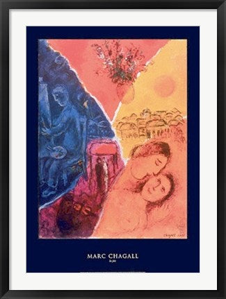 Framed Art La Joie by Marc Chagall | 34 x 24