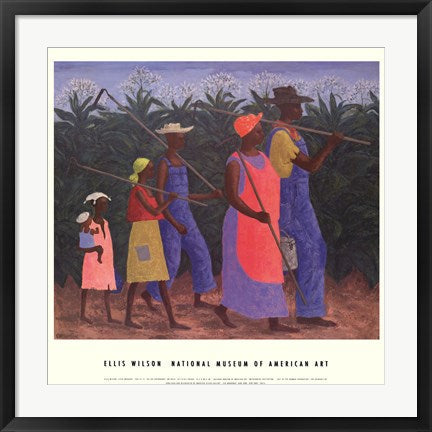 Framed Art Field Workers by Ellis Wilson | 25 1/2 x 25 1/2