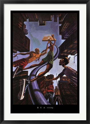 Framed Art Rising by Justin Bua | 35 3/8 x 24