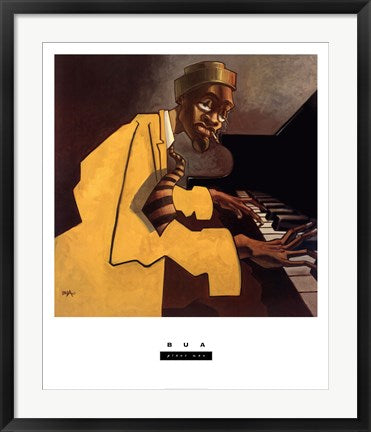 Framed Art Piano Man by Justin Bua | 29 x 24