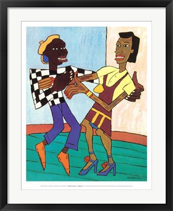 Framed Art Jitterbugs by William H. Johnson | 28 ¼ x 22 ¼