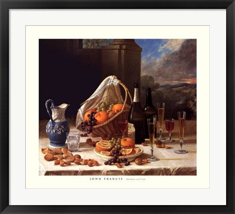 Framed Art Luncheon Still Life by John Francis | 23 x 26