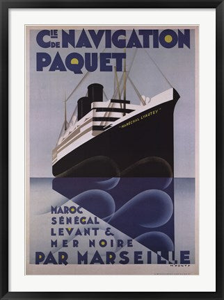 Framed Art Navigation by Max Ponty | 36 x 24 7/8