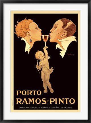 Framed Art Porto Ramos by Rene Vincent | 34 5/8 x 24