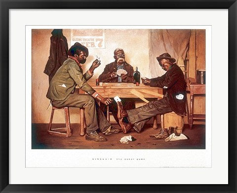 Framed Art The Poker Game by Irving Sinclair | 20 x 26