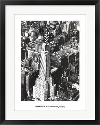 Framed Art Chrysler Building, New York, 1935 24 x 18