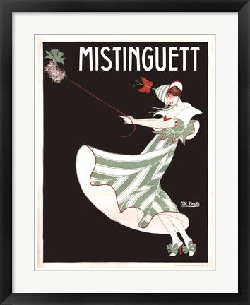 Framed Art Mistinguett by Georges Kugelmann Benda | 25 3/4 x 20