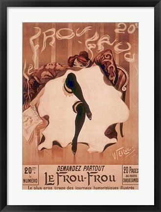 Framed Art Le Frou-Frou by Lucien-Henri Weiluc | 26 3/8 x 18 7/8