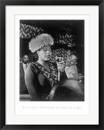 Framed Art Ella Fitzgerald by William Gottlieb | 24 x 18