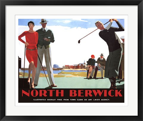 Framed Art North Berwick by Andrew Johnson | 21 1/2 x 26 5/8