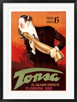 Framed Art Tonsa by Achille Mauzan | 38 x 27 1/4