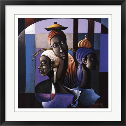 Framed Art Trilogy of Expression I by Shubert Denis | 24 x 23 3/4