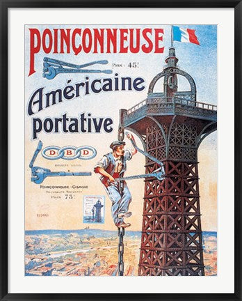Framed Art Americaine Portative 40 x 28