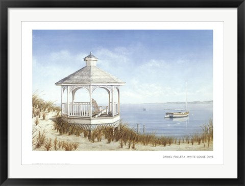 Framed Art White Goose Cove by Daniel Pollera | 24 1/4 x 34 1/8
